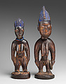 Twin Figure: Female (Ibeji), Wood, camwood powder, Yoruba peoples