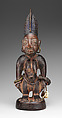 Twin Figure: Female (Ibeji), Wood, nails, camwood powder, Yoruba peoples