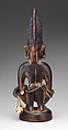 Twin Figure: Female (Ibeji), Wood, nails, camwood powder, Yoruba peoples