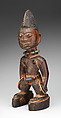 Twin Figure: Female (Ibeji), Wood, beads, metal, kaolin, camwood powder, Yoruba peoples, Oyo group