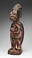 Twin Figure: Female (Ibeji), Wood, beads, camwood powder, Yoruba peoples