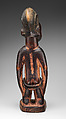 Twin Figure: Female (Ibeji), Wood, beads, camwood powder, Yoruba peoples