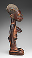Twin Figure: Female (Ibeji), Wood, beads, camwood powder, Yoruba peoples