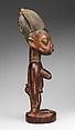 Twin Figure: Female (Ibeji), Yoruba artist, Wood, camwood powder, beads, Yoruba peoples