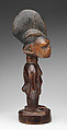 Twin Figure: Female (Ibeji), Wood, camwood powder, metal, pigment, Yoruba peoples