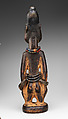 Twin Figure: Male (Ibeji), Wood, beads, camwood powder, metal, indigo, Yoruba peoples, Oyo group