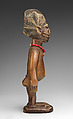 Twin Figure: Male (Ibeji), Workshop of Onipasinobe (Nigerian, Yoruba, Egbado or Ibarapa or Egba group), Wood, beads, camwood powder