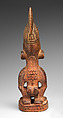 Twin Figure: Male (Ibeji), Wood, camwood powder, Yoruba peoples