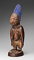 Twin Figure: Male (Ibeji), Wood, camwood powder, Yoruba peoples