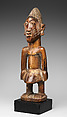 Twin Figure: Male (Ibeji), Wood, glass beads, string, Yoruba peoples