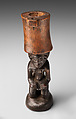 Tesa ya ma kanya (snuff mortar), Chokwe artist, Wood, Chokwe peoples