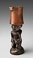 Tesa ya ma kanya (snuff mortar), Chokwe artist, Wood, Chokwe peoples