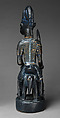 Ẹlẹ́ṣin (equestrian) figure for an Erinlẹ̀ shrine, Maku of Erin (d. 1915) or Toibo (Toyinbo) of Erin (d. 1937), Wood, paint, Yoruba peoples