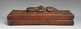 Ceremonial box, Owo-Yoruba artist, Wood, Owo-Yoruba peoples