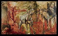 Tabaski III, Iba Ndiaye, Oil on plywood