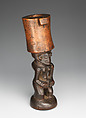 Tesa ya ma kanya (snuff mortar), Chokwe artist, Wood, Chokwe peoples