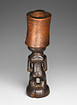 Tesa ya ma kanya (snuff mortar), Chokwe artist, Wood, Chokwe peoples