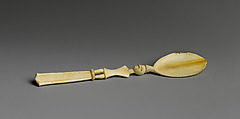 Spoon with figure, Temne or Bullom artist(s), Ivory, Temne or Bullom