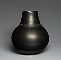 Ensumbi (bottle), Nyoro or Ganda artist, Clay, Buganda Kingdom