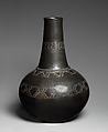 Ensumbi (bottle), Nyoro or Ganda artist, Clay, Buganda Kingdom