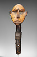 Marionette: Head, Wood, untanned animal skin, metal (iron alloy, lead alloy, unknown alloy), pigment, Ibibio peoples