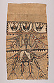 Painted Bark Cloth Panel (Maro), Bark cloth, pigments, Lake Sentani or Humboldt Bay, New Guinea