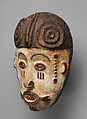 Mask, Possibly Oklenyi of Okungaga, Wood, kaolin, Okpoto peoples, Idoma group