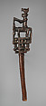 Staff: Equestrian Finial, Wood, Songo