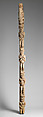 Architectural Element: Female Figures, Wood, pigment, Babanki