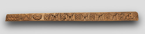 Architectural Element: Leopards, Wood, pigment, Babanki