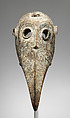 Bird mask, Malinke or Bamana numuw (blacksmith), Wood, metal, pigment, applied organic materials, Bamana or Malinke peoples