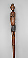 Staff with mother and child, Master of the Baboon Finial (late 19th–early 20th century, KwaZulu Natal, South Africa), Wood, Tsonga people
