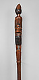 Staff with mother and child, Master of the Baboon Finial (late 19th–early 20th century, KwaZulu Natal, South Africa), Wood, Tsonga people