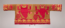 Tunic with Felines, Cotton, camelid hair, Chimú
