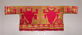 Tunic with Felines, Cotton, camelid hair, Chimú