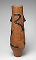 Ithunga (milk vessel), Zulu artist, Wood, pigment, Zulu peoples