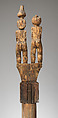 Hazomanga finial, Sakalava artist, Katrafay wood (Cedrelopsis grevei), pigment, Sakalava