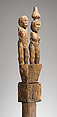 Hazomanga finial, Sakalava artist, Katrafay wood (Cedrelopsis grevei), pigment, Sakalava