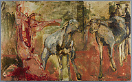 Tabaski III, Iba Ndiaye (Saint-Louis, Senegal 1928–2008 Paris), Oil on plywood