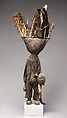 Kafigeledjo (oracle figure), Senufo artist, Wood, iron, bone, porcupine quills, feathers, commercially woven fiber, applied organic materials, Senufo peoples