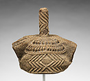 Emat’eyeye (Itoci society hat), Nkutshu or Dengese artist, Raffia palm fiber, Nkutshu or Dengese peoples