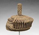 Emat’eyeye (Itoci society hat), Nkutshu or Dengese artist, Raffia palm fiber, Nkutshu or Dengese peoples
