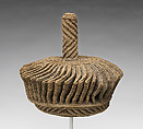 Emat’eyeye (Itoci society hat), Nkutshu or Dengese artist, Raffia palm fiber, Nkutshu or Dengese peoples