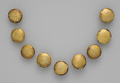 Necklace Beads, Gold, inlay, Moche