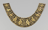 Nose ornament fragment, Moche artist(s), Gold (partially silvered), Moche