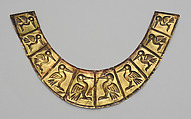 Nose ornament fragment, Moche artist(s), Gold (partially silvered), Moche