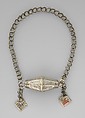 Arm Band: Pendants, Silver, Fon peoples