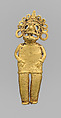 Figure pendant, Gold, Colima or Mixtec 