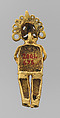 Figure pendant, Gold, Colima or Mixtec 