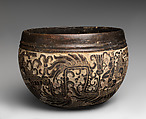 Carved bowl, Maya artist(s), Ceramic, stucco, pigment, Maya
